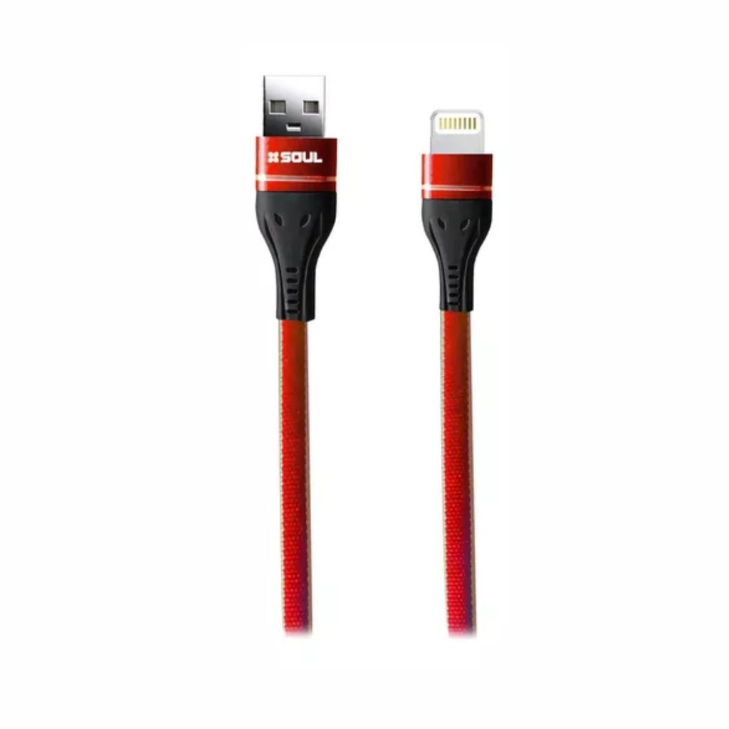 CABLE DE DATOS SOUL DENIM LIGHTNING ROJO