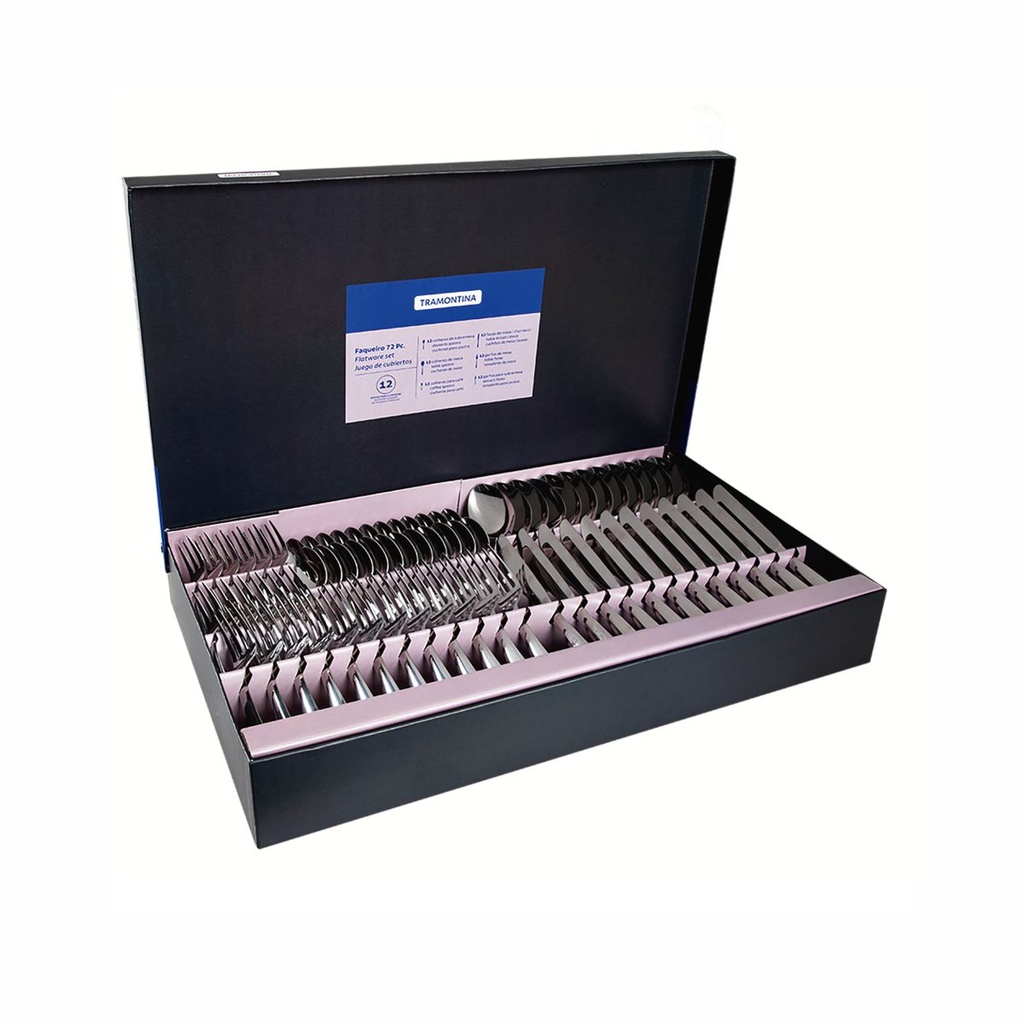 JUEGO DE CUBIERTOS TRAMONTINA 66960/153 AMAZONAS 72PZS