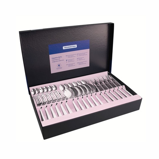 [086-62134] JUEGO DE CUBIERTOS TRAMONTINA 66962/134 PACIFIC 36PZS