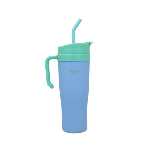 [199-75142] VASO TRENDY 17514 1200ML CELESTE CON SORBETE