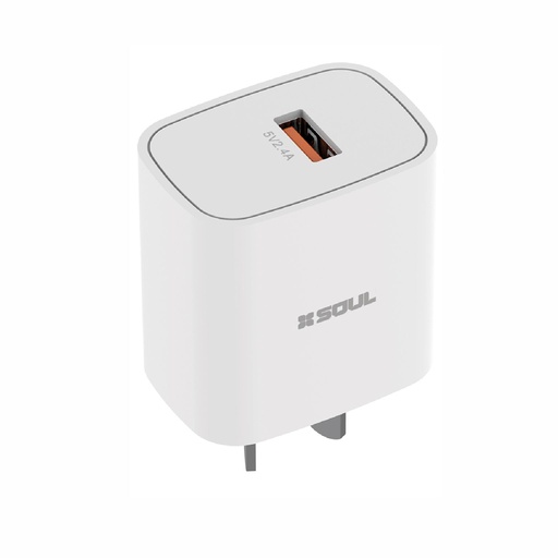 [164-73381] CARGADOR USB SOUL CLASSIC CVJ-XUSB1BL 2.4A SIN CABLE