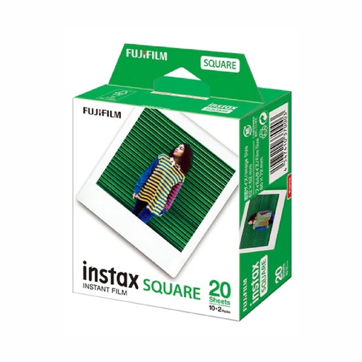 [148-37487] FILM FUJI INSTAX SQUARE WHITE 10x2 PK