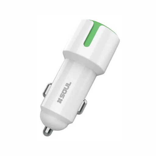 [164-89503] CARGADOR DE AUTO SOUL CAQ-USBDUALT SHARE 2.4A TIPO C