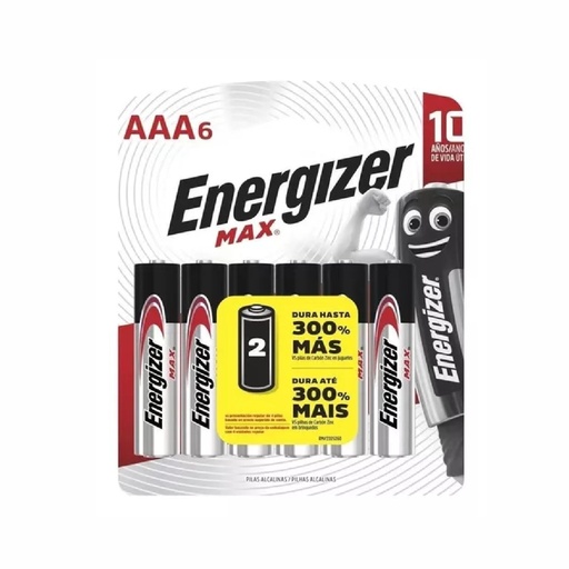 [105-07567] PILA ENERGIZER AAA ALCALINA E92-BP6