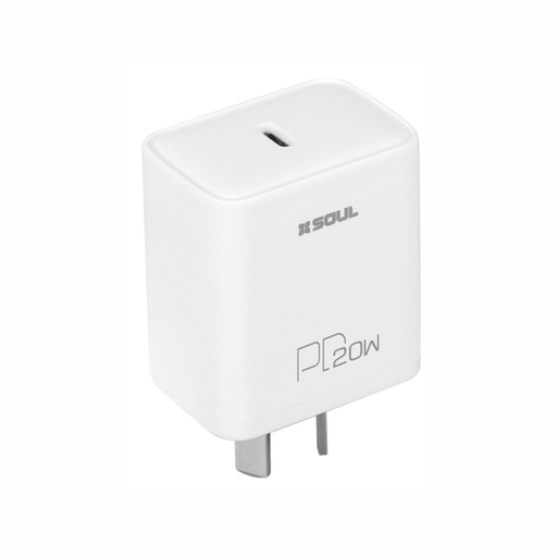 [164-72490] CARGADOR USB SOUL CVQ-PD20W QC 20w SIN CABLE