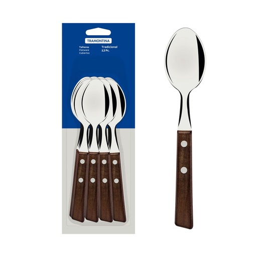 [086-71810] CUCHARAS DE MESA TRAMONTINA 22203/900 TRADICIONAL 12PZS