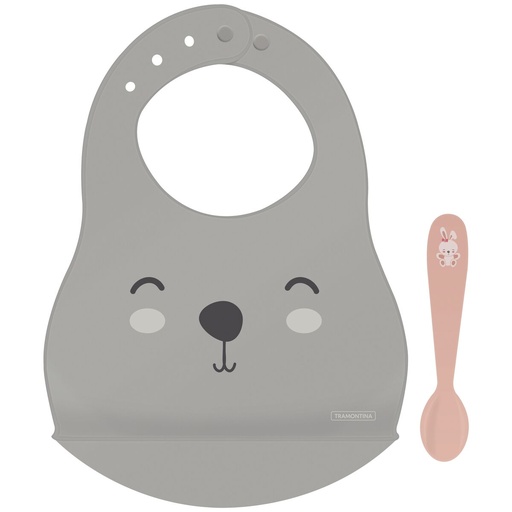 [086-99559] KIT BABERO + CUCHARA INFANTIL TRAMONTINA 23797/404 LE PETIT 2PZS