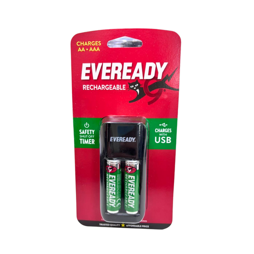 [125-07047] CARGADOR PILA EVEREADY EV2PC5 USB+2AAx1300