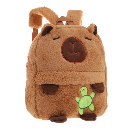 [199-37056] MOCHILA INFANTIL 53705 11" CAPIBARA CON TORTUGA