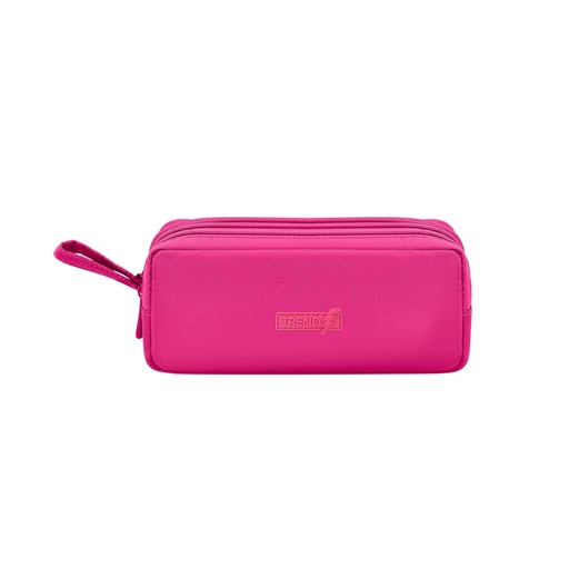 [199-02446] CARTUCHERA TRENDY 30244 ROSA CON FUCSIA TRIPLE