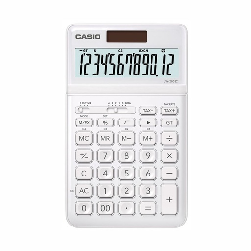 [053-70200] CALCULADORA CASIO JW-200SC BLANCO