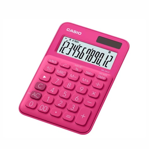 [053-03648] CALCULADORA CASIO MS-20UC RD ROJO