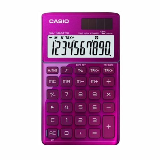 [053-11003] CALCULADORA CASIO SL-1000TW ROSA