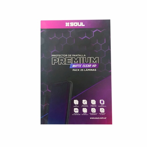[164-90327] FILMINA SOUL 180x120mm MATTE CLEAR HD x 25