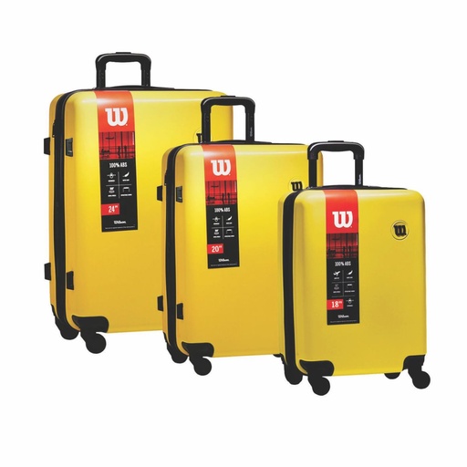 [209-25144] SET VALIJAS WILSON 65.1725Y UxB 3 YELLOW